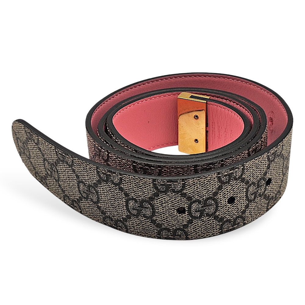 Gucci Brown and Pink Men's Belt